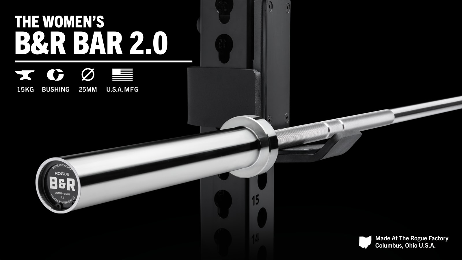 Rogue 25mm women's training bar sale